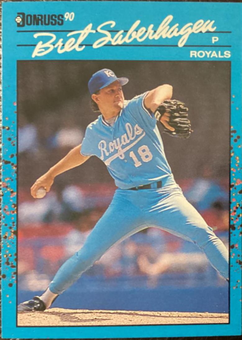 Bret Saberhagen #21 Baseball Cards 1990 Donruss Best AL