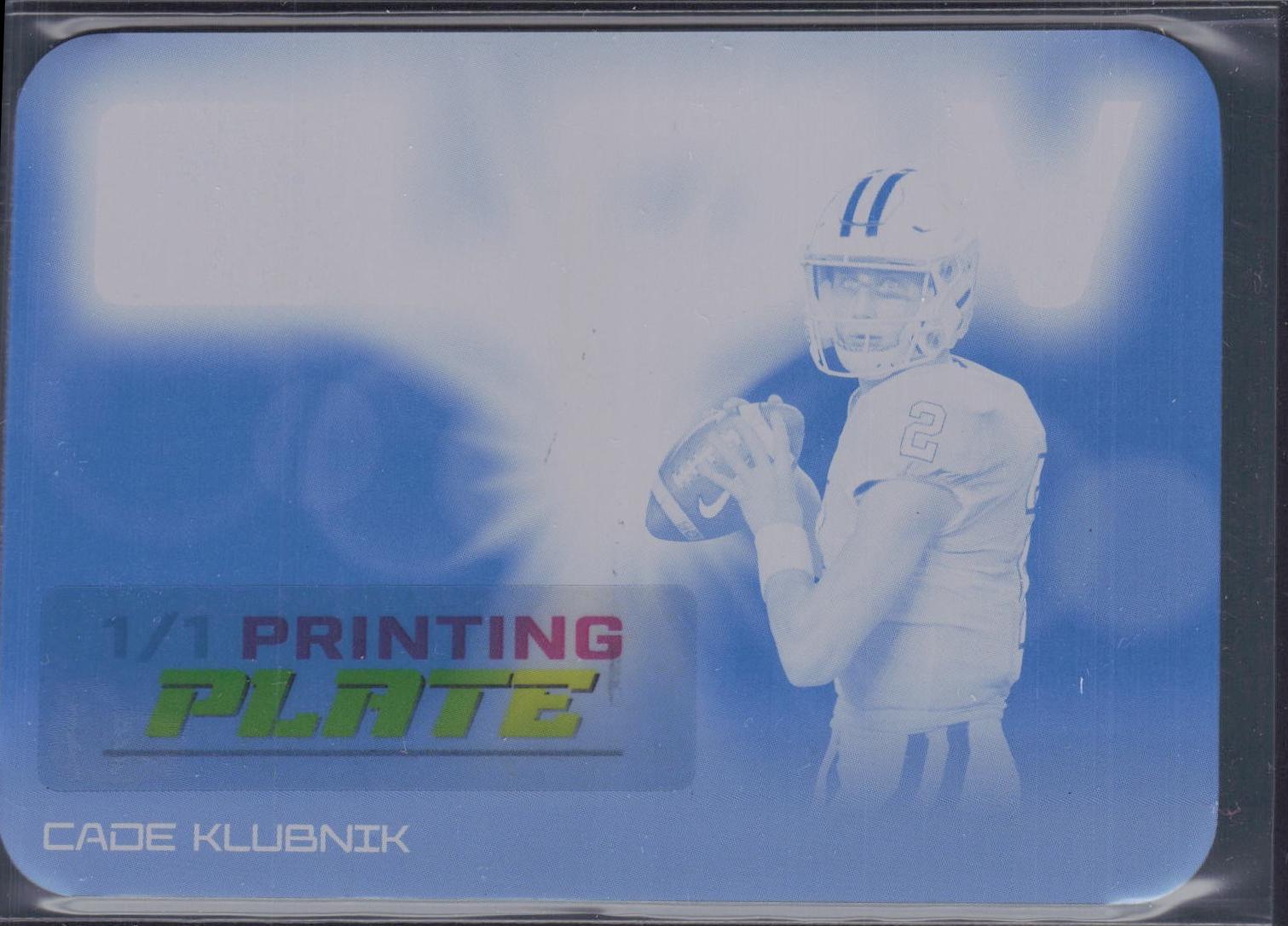 Cade Klubnik #GB-6 2025 Leaf Optichrome Glow Football