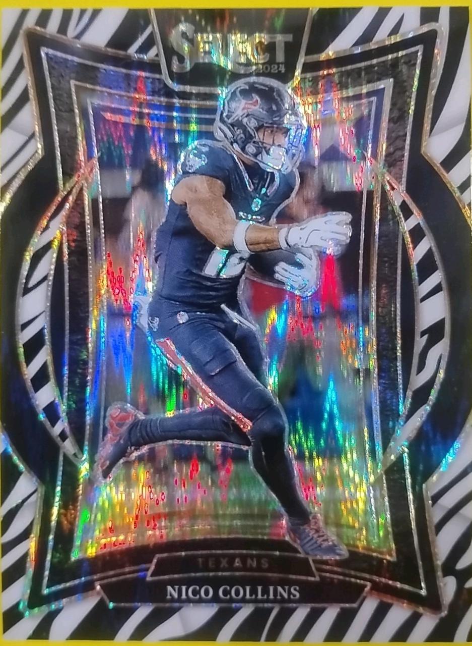 2024 Nico Collins [Zebra Prizm] #86