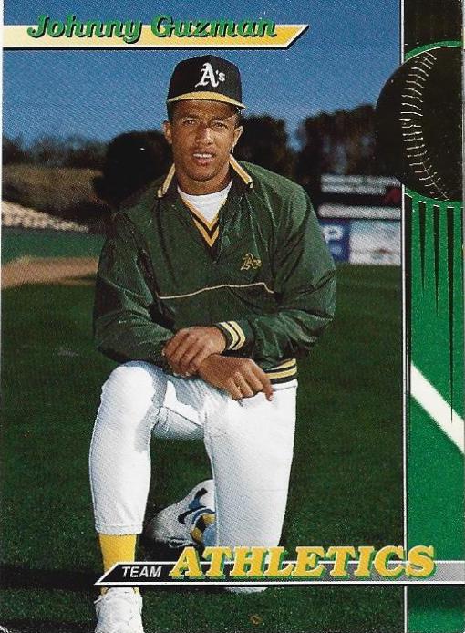 Johnny Guzman #23 Baseball Cards 1993 Stadium Club A's