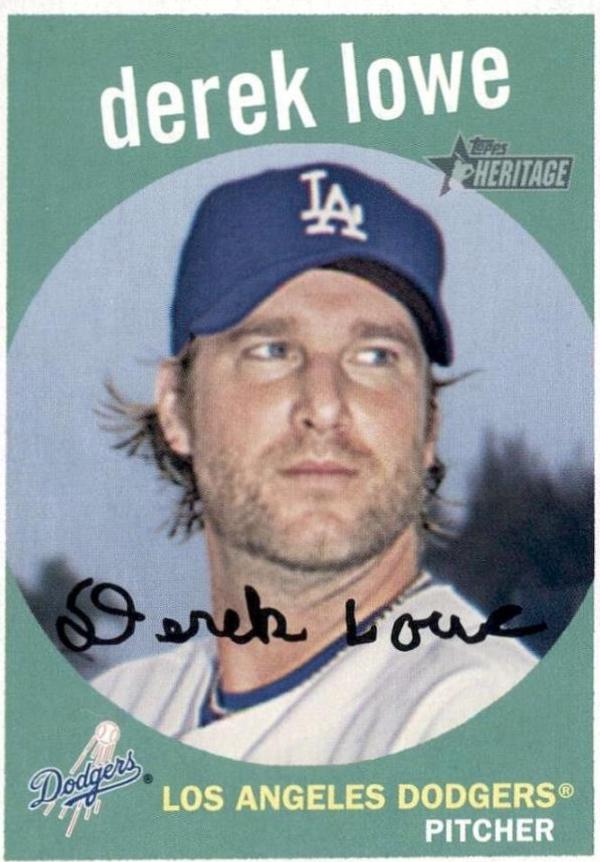 Derek Lowe #32 Baseball Cards 2008 Topps Heritage