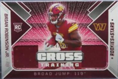 Brian Robinson Jr. #CT-BR Football Cards 2022 Panini Rookies & Stars Cross Training