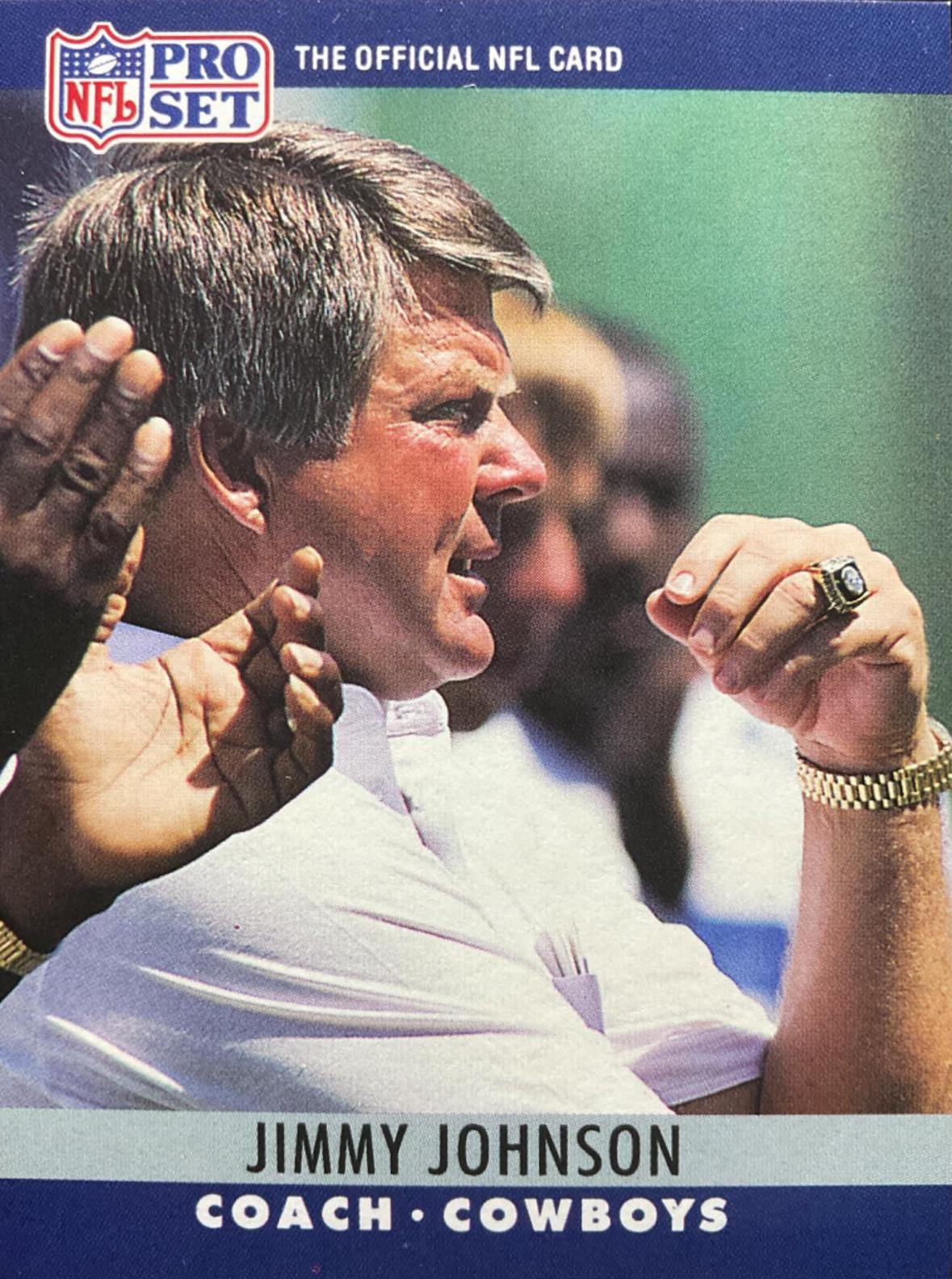 Jimmy Johnson #85 Football Cards 1990 Pro Set