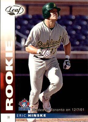 Eric Hinske #160 Baseball Cards 2002 Leaf