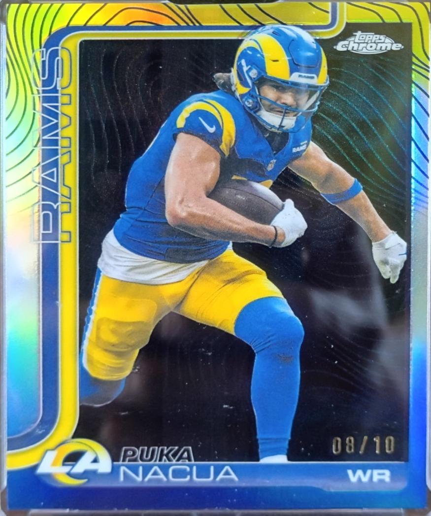 Puka Nacua [Black Etch Variation] #166 Prices | 2025 Topps Chrome