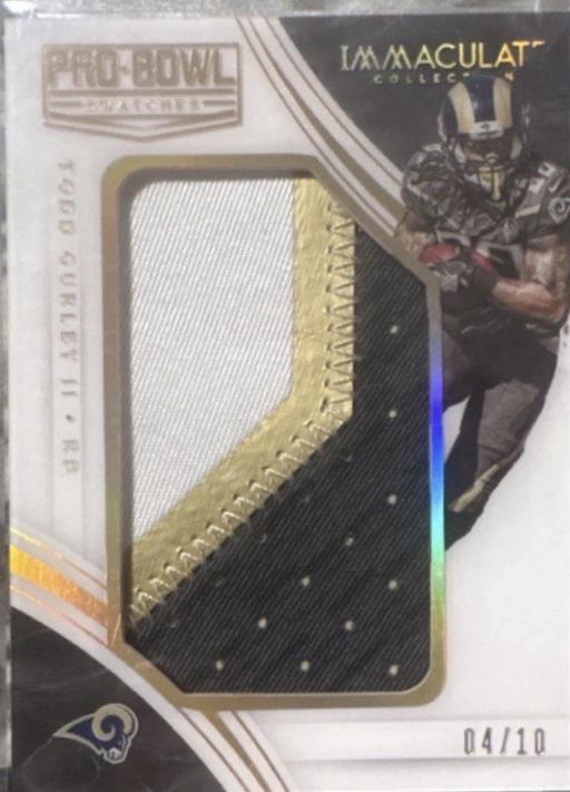 Todd Gurley II #TG 2016 Panini Immaculate Pro Bowl Swatches Football
