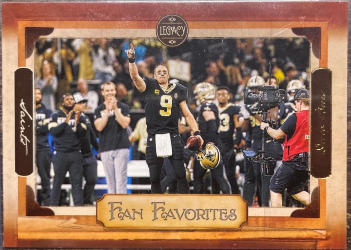 Drew Brees #FF-DB Football Cards 2020 Panini Legacy Fan Favorites
