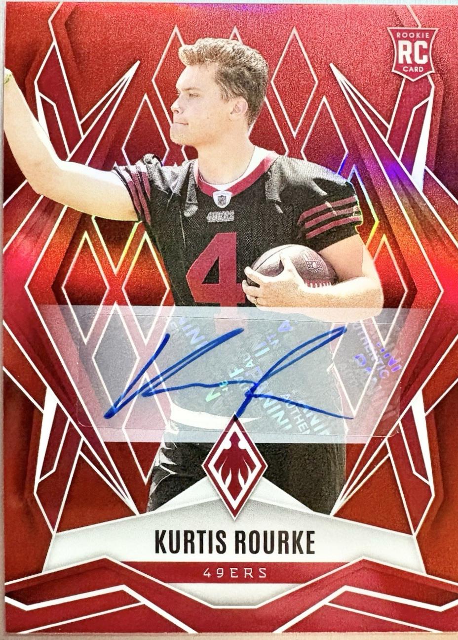 Kurtis Rourke [Red Autograph] #199 Prices | 2025 Panini Phoenix ...