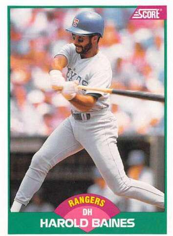 Harold Baines #62T 1989 Score Traded Baseball
