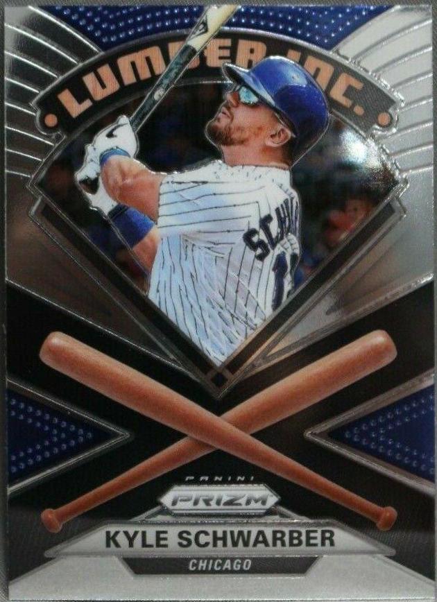 Kyle Schwarber #LI-10 Baseball Cards 2020 Panini Prizm Lumber Inc
