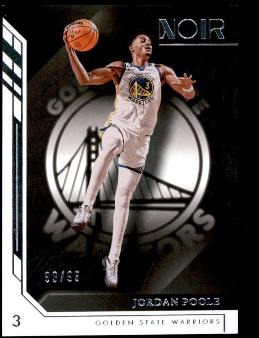 Jordan Poole #1 Basketball Cards 2022 Panini Noir
