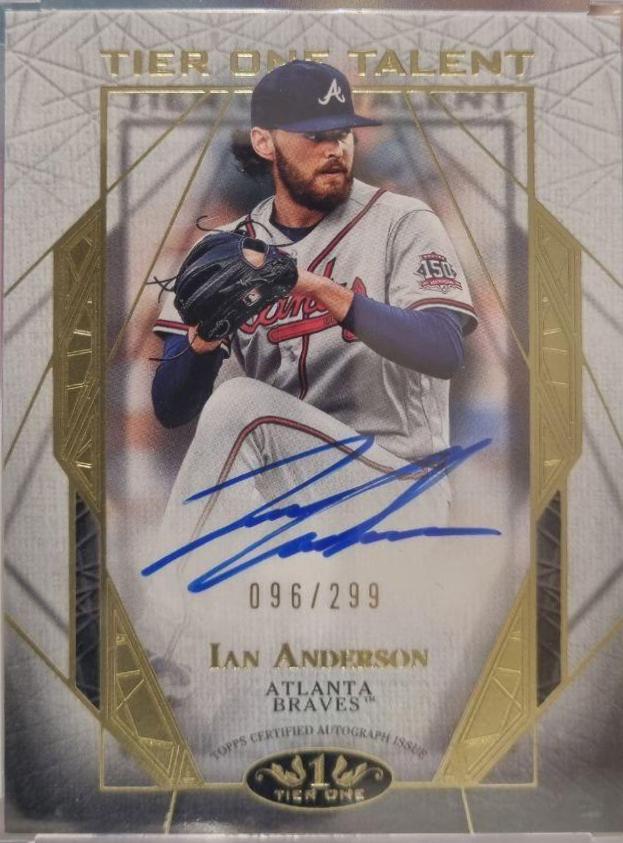 Ian Anderson #T1TA-IA Baseball Cards 2022 Topps Tier One Next Level Autographs