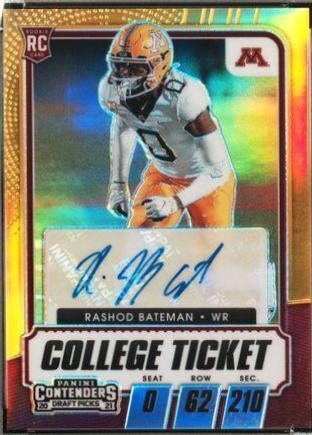 Rashod Bateman #121B 2021 Panini Contenders Draft Picks Football