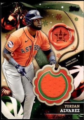 Yordan Alvarez #RC-YA Baseball Cards 2024 Topps Holiday Relic