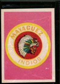 Mayaguez Team #21 Baseball Cards 1972 Puerto Rican League Sticker