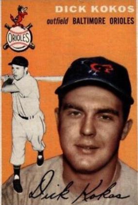 Dick Kokos #106 1954 Topps Baseball