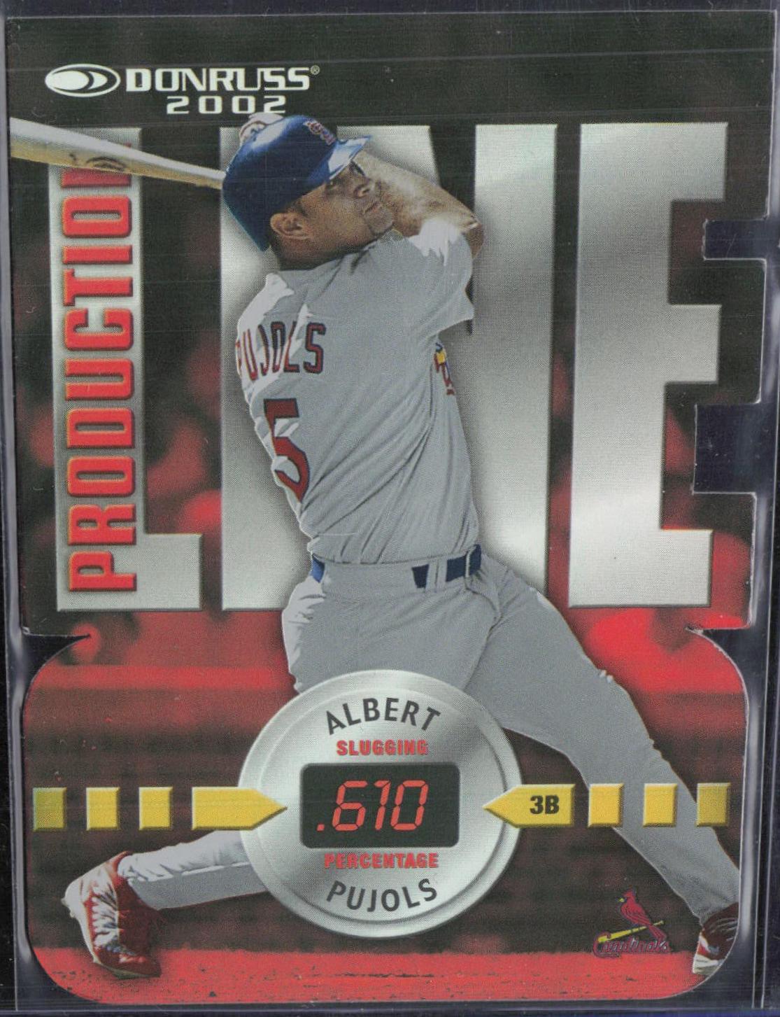 Albert Pujols #PL-31 2002 Donruss Baseball Production Line