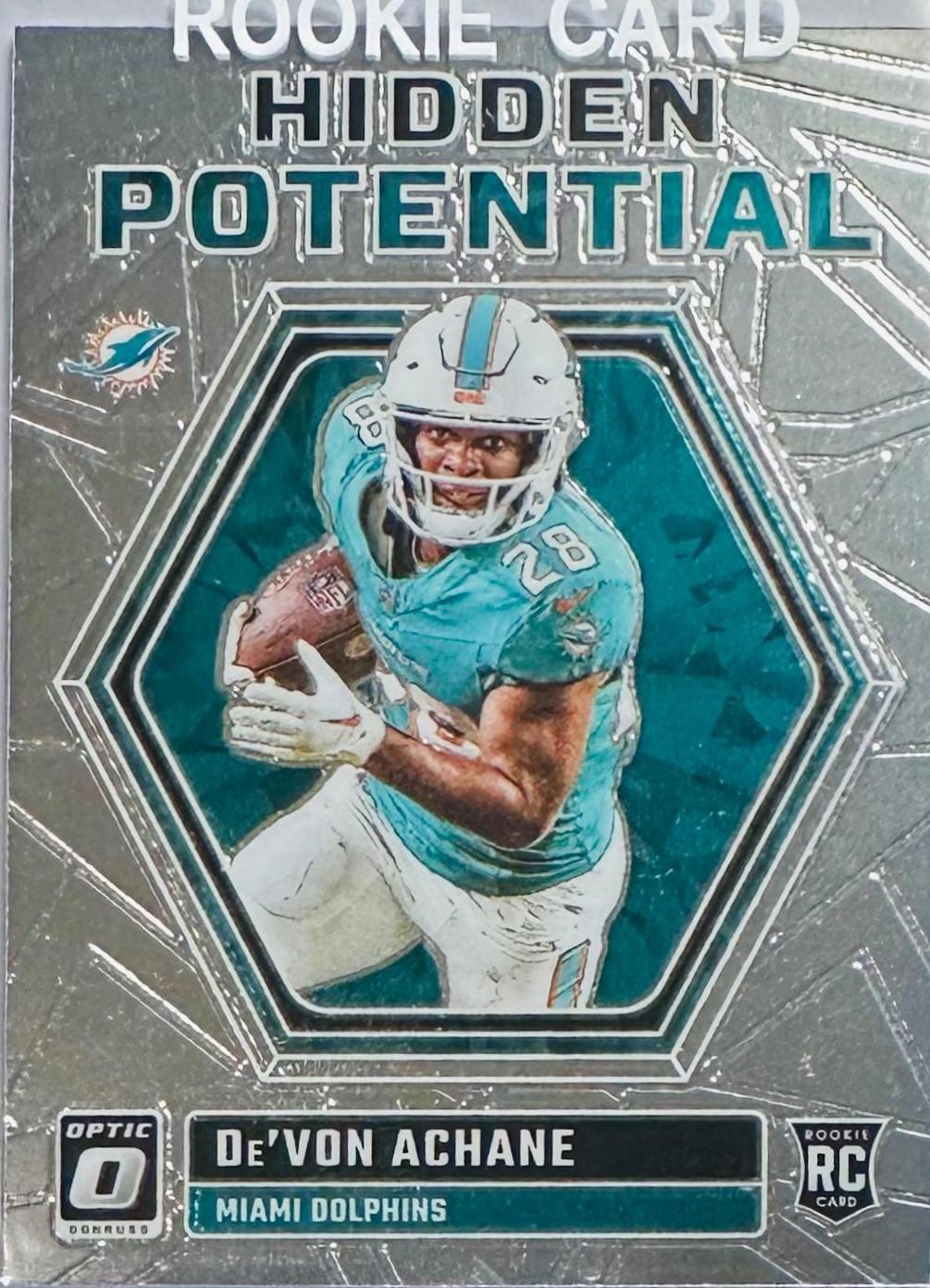 De’Von Achane #HP-DA Football Cards 2023 Panini Donruss Optic Hidden Potential