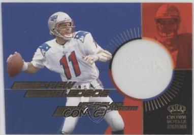 Drew Bledsoe #9 Football Cards 2000 Pacific Crown Royale in the Pocket