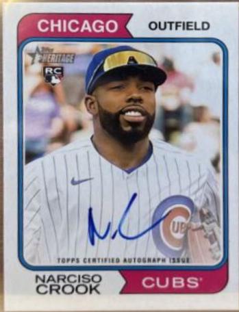 Narciso Crook #ROA-NC Baseball Cards 2023 Topps Heritage Real One Autographs