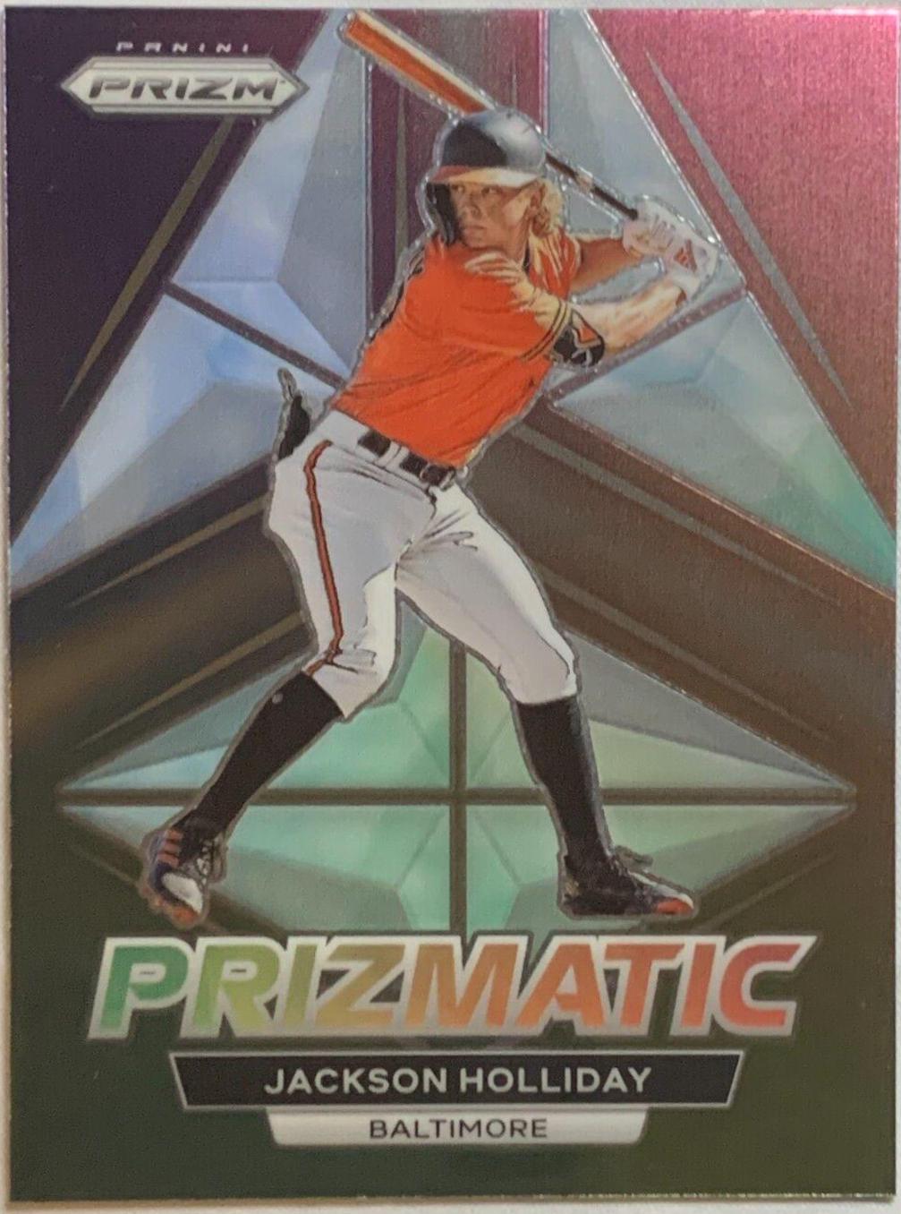 Jackson Holliday #P18 Baseball Cards 2023 Panini Prizm Prizmatic