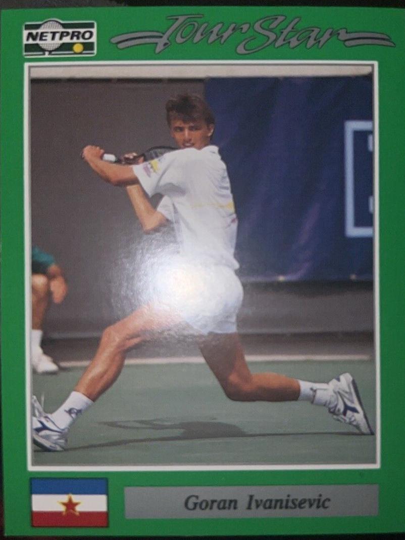 Goran Ivanisevic #40 Tennis Cards 1991 NetPro Tour Stars
