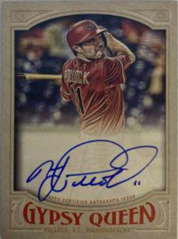 A.J. Pollock #GQA-AP Baseball Cards 2016 Topps Gypsy Queen Autographs