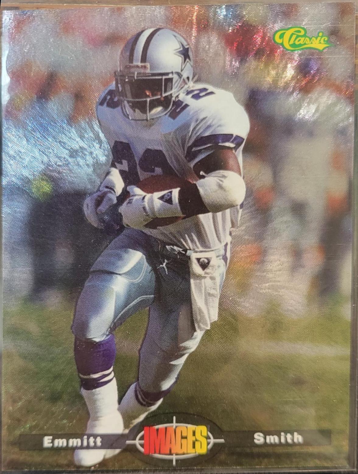 Emmitt Smith #POY2 Football Cards 1995 Classic Images Limited Live Die Cut