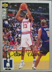 Grant Hill [Silver Signature] #219 Basketball Cards 1994 Collector's Choice Prices