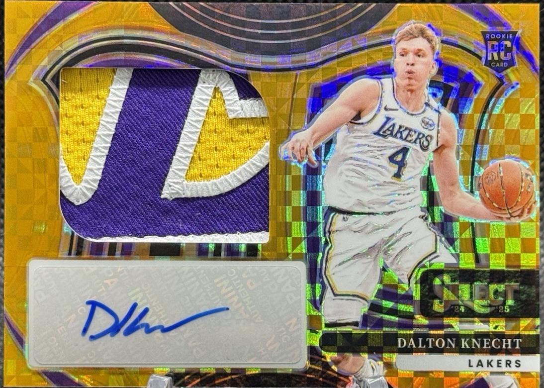 Dalton Knecht #20 2024 Panini Select Jumbo Rookie Signature Swatch Basketball