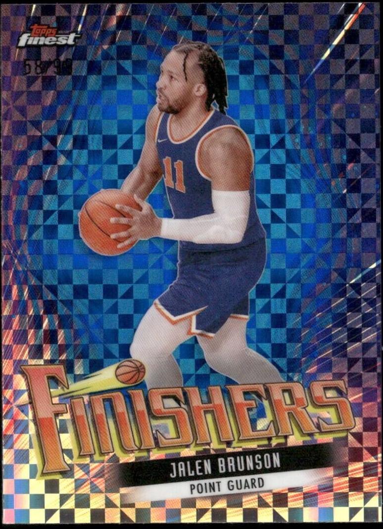 Jalen Brunson [Blue Checkerboard Refractor] #F-4