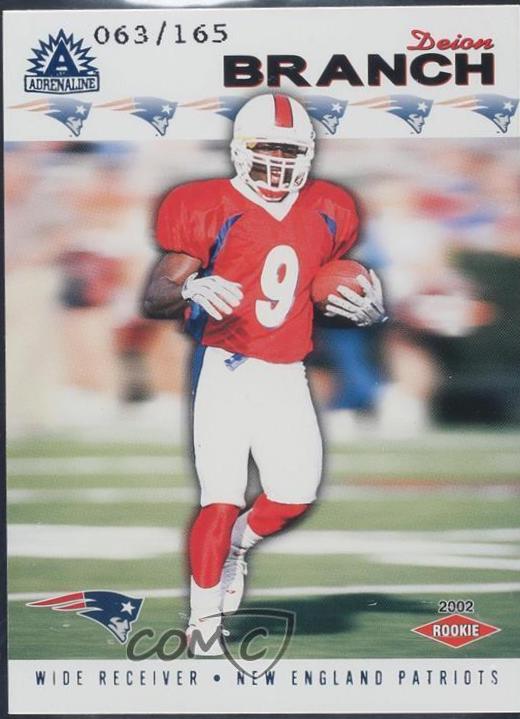 Deion Branch #164 2002 Pacific Adrenaline Football