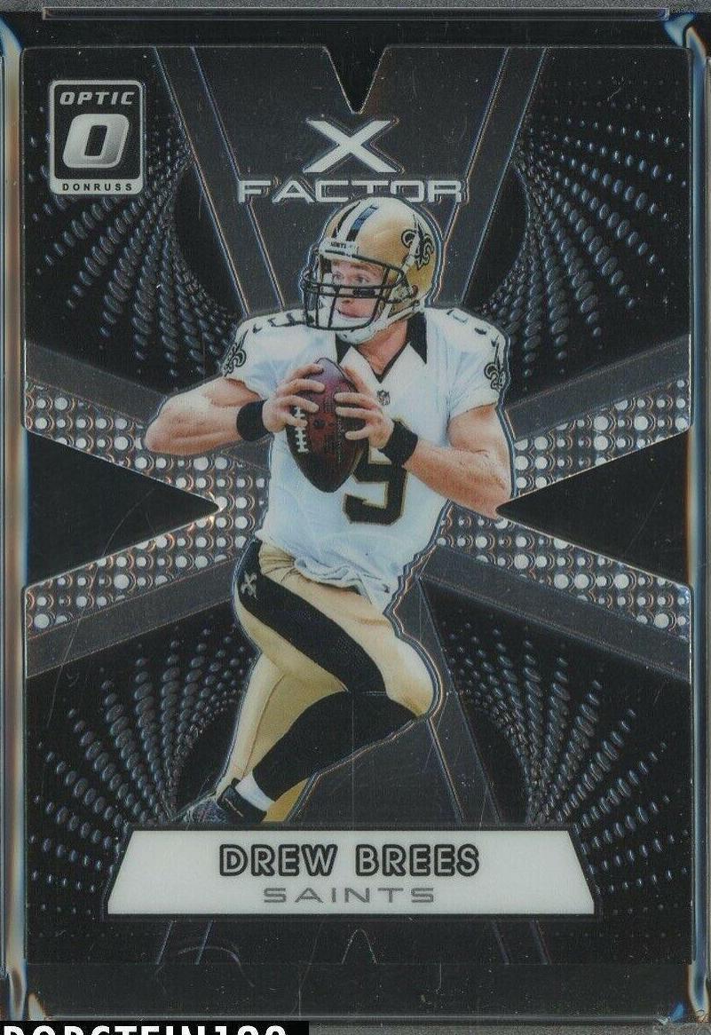 Drew Brees #9 Football Cards 2016 Panini Donruss Optic X-Factor