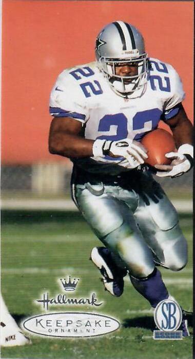 Emmitt Smith Football Cards 1998 Panini Score Board Hallmark Keepsake