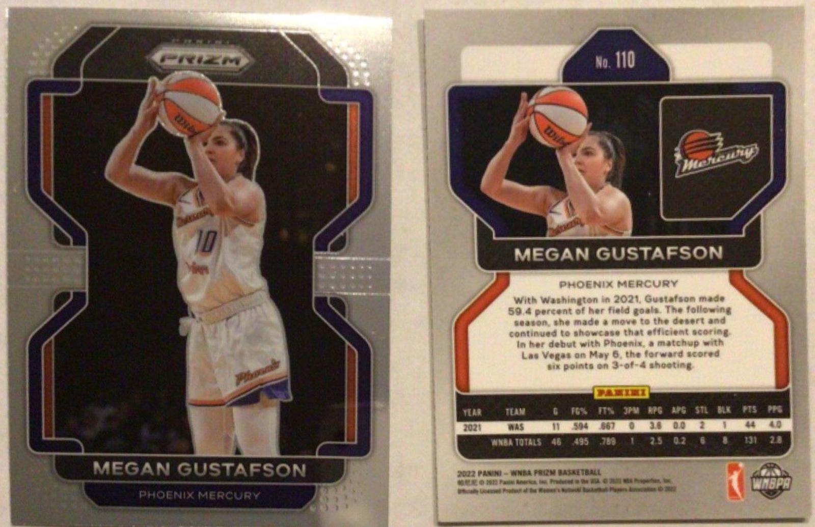 Megan Gustafson #110 Basketball Cards 2022 Panini Prizm WNBA