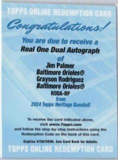 Jim Palmer / Grayson Rodriguez