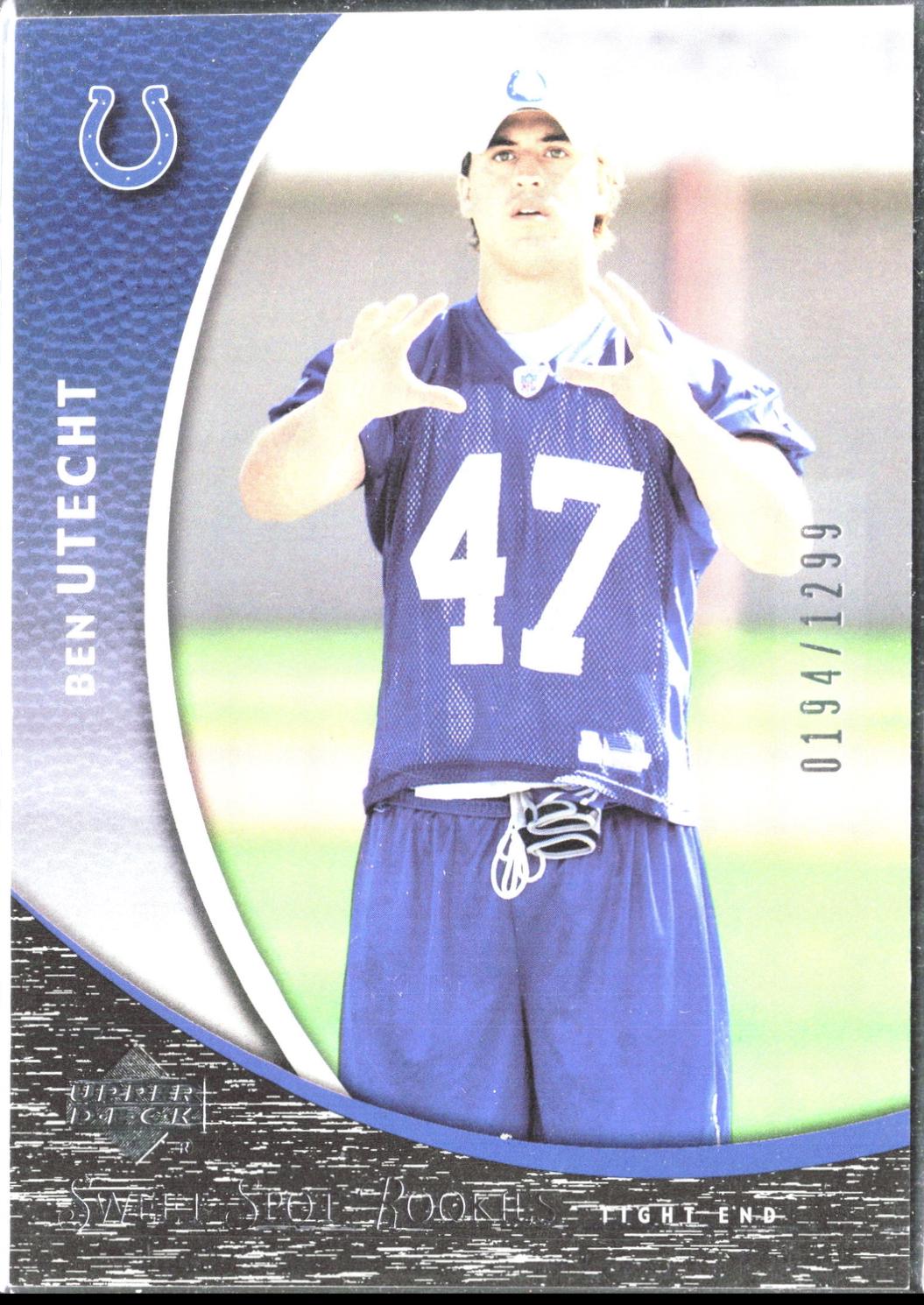 Ben Utecht #136 Football Cards 2004 Upper Deck Sweet Spot