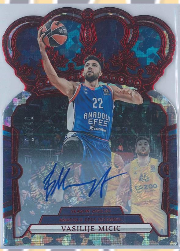 Vasilije Micic #38 2023 Panini Crown Royale Euroleague Basketball