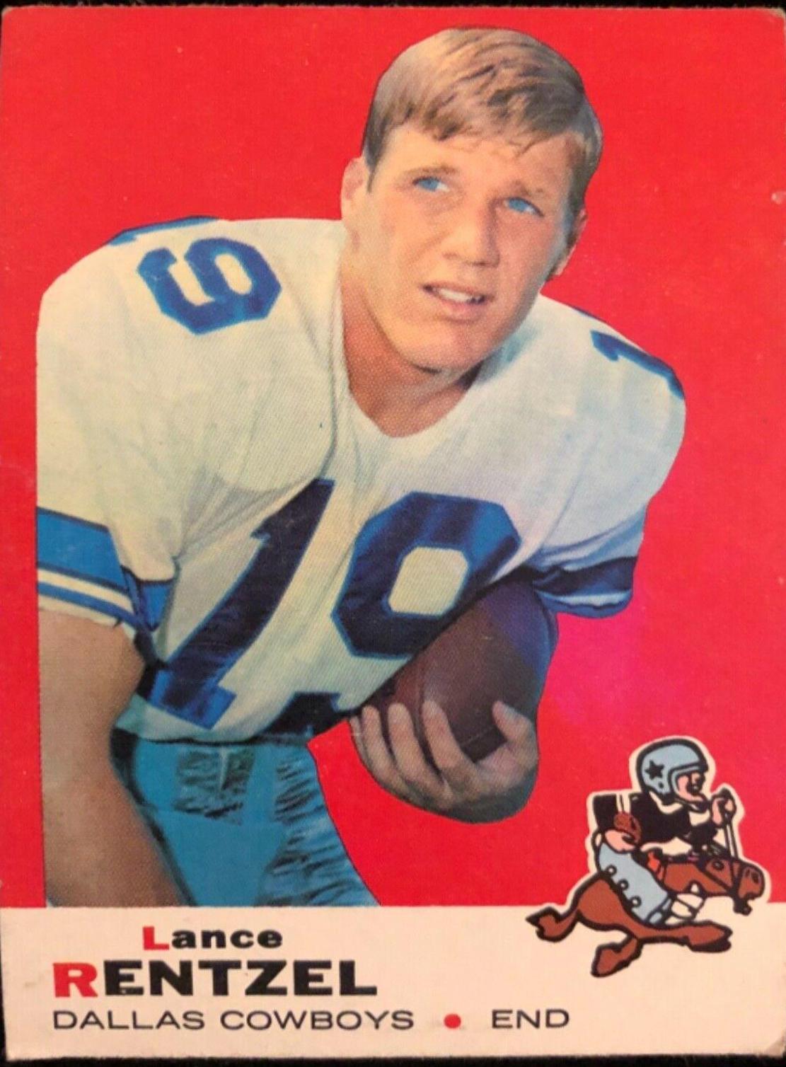 Lance Rentzel #31 Football Cards 1969 Topps