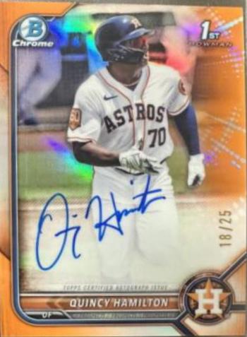 Quincy Hamilton [Orange Refractor] #CPA-QH