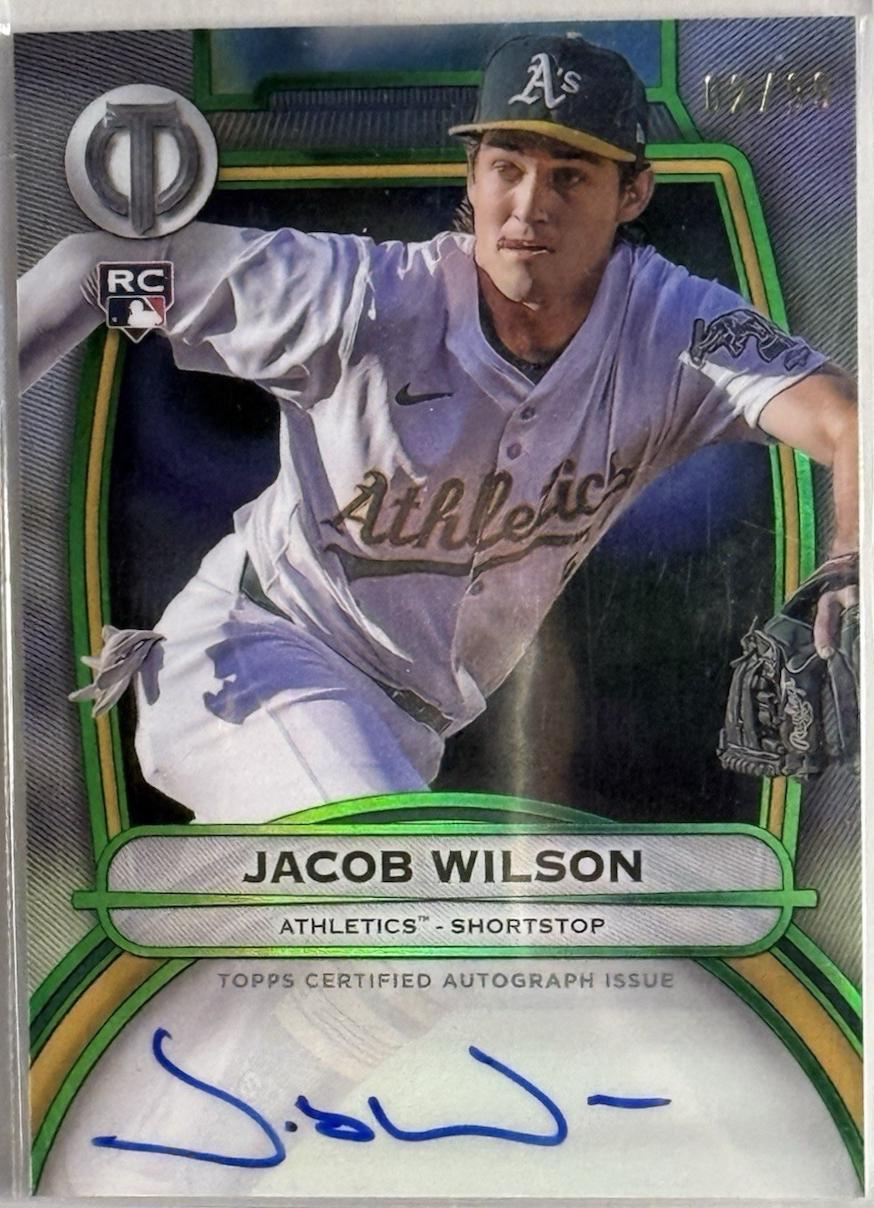 Jacob Wilson #TA-WIL 2025 Topps Tribute Autograph Baseball