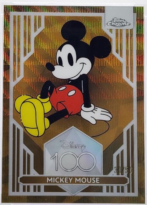 ultra rare holographic walt disney card Disney Mickey Mouse double sided hologram insert card 1991 main image 1