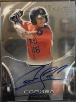Carlos Correa #CC Baseball Cards 2013 Bowman Sterling Autograph Prospects