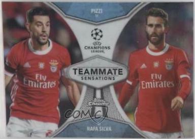 Rafa Silva, Pizzi #TS-PS Soccer Cards 2019 Topps Chrome UEFA Champions League Teammate Sensations