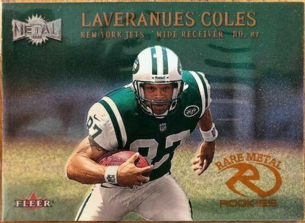 Laveranues Coles #254 Football Cards 2000 Metal