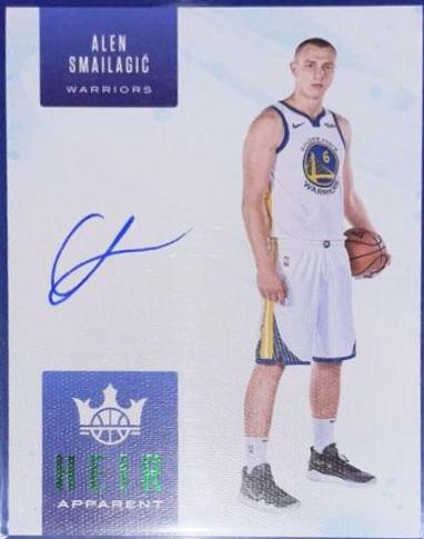 Alen Smailagic #HA-ASM Basketball Cards 2019 Panini Court Kings Heir Apparent Autographs