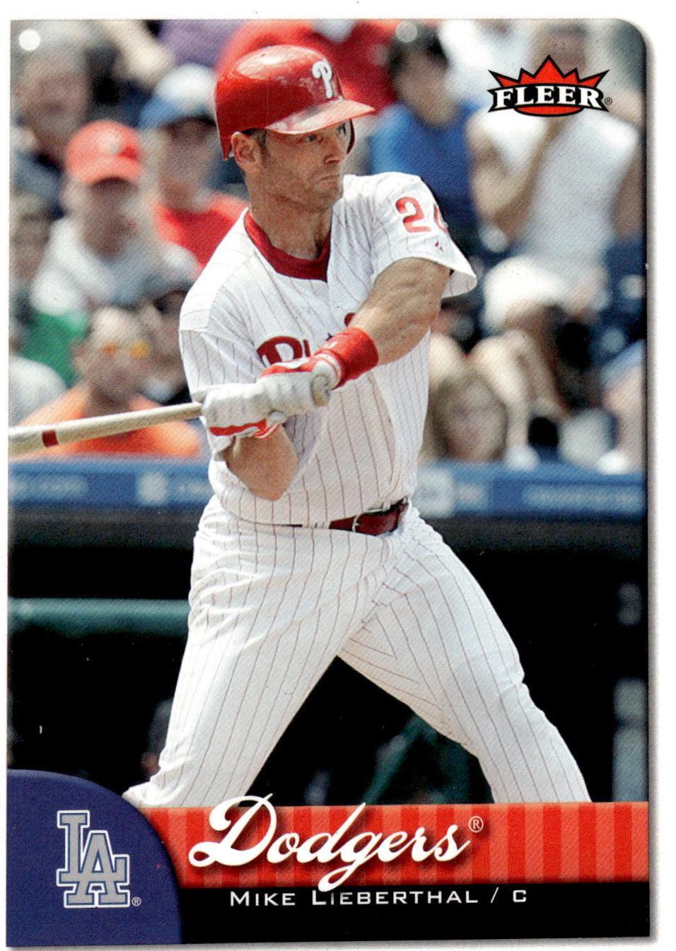 Mike Lieberthal #105a Baseball Cards 2007 Fleer