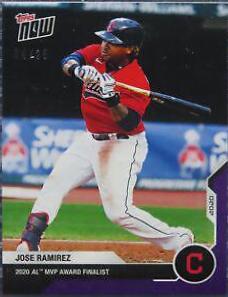 Jose Ramirez [Purple] #OS-14 Baseball Cards 2020 Topps Now Off Season