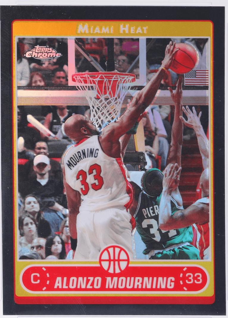 Alonzo Mourning [Black Refractor] #39