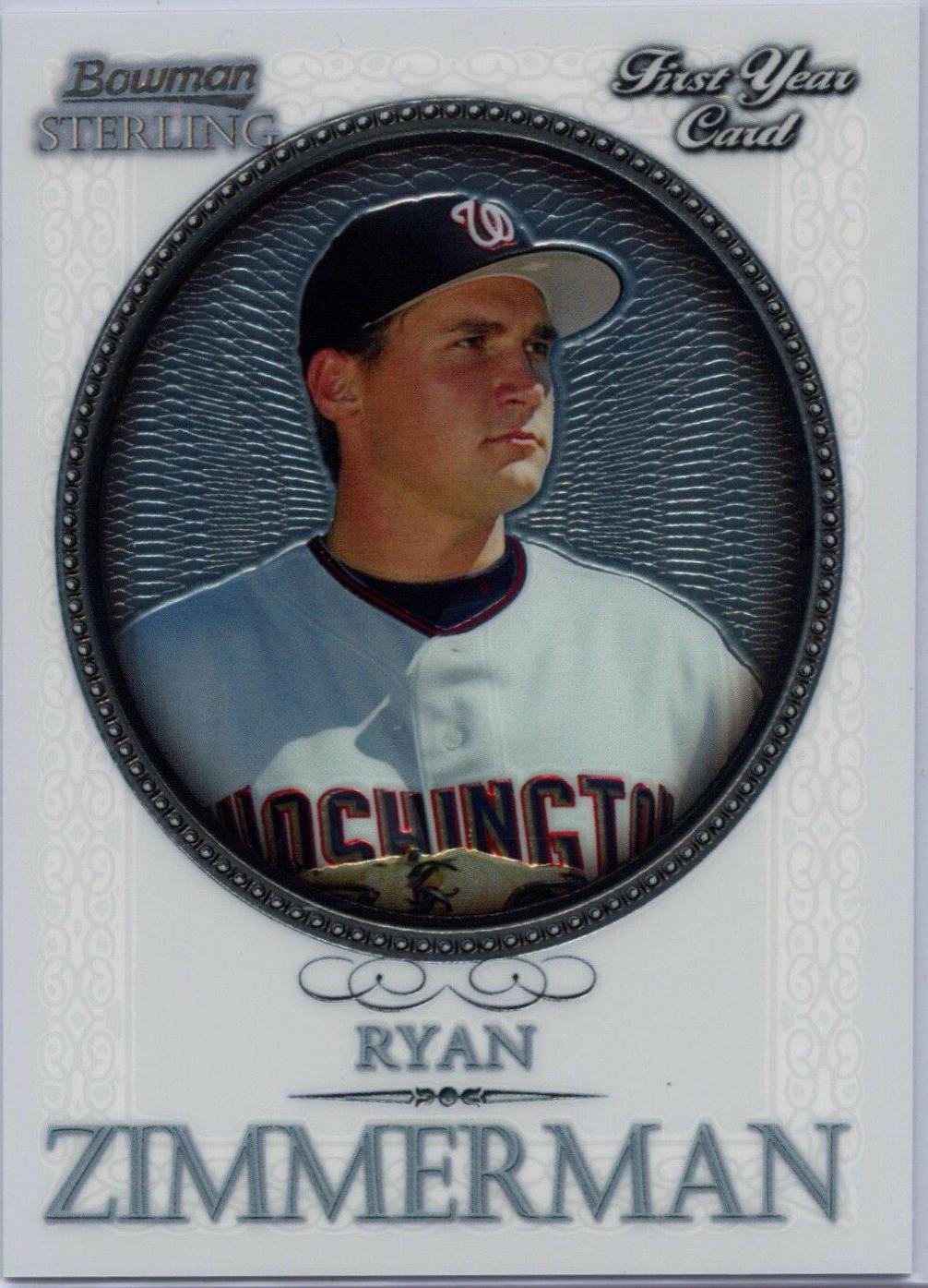 Ryan Zimmerman #BS-RZ 2005 Bowman Sterling Baseball